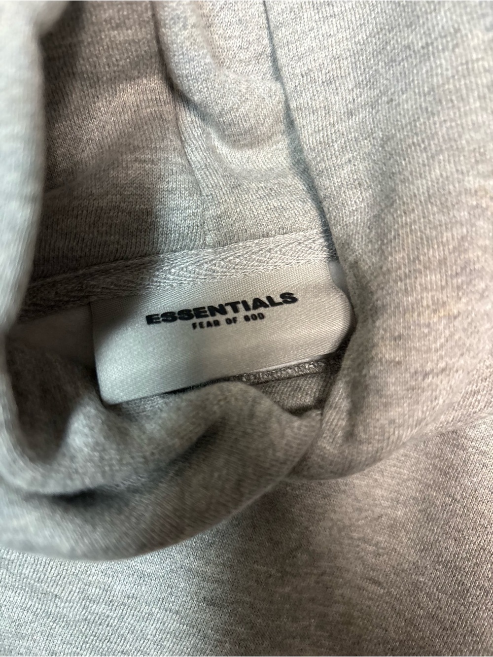 Fw20 fear of god essentials Heather Oatmeal hoodie - Picture 3 of 7
